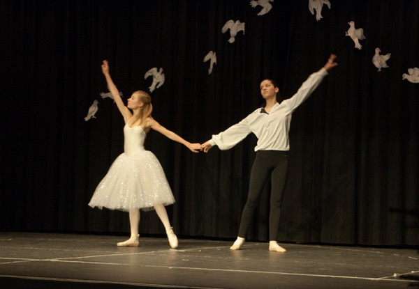 Ballettanz schwarz und weiß